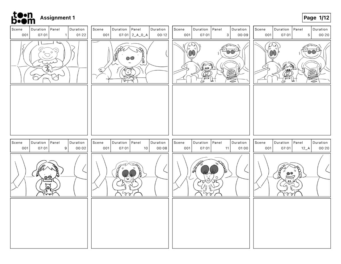 Sniff storyboard frame 1
